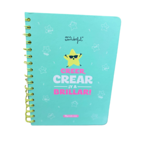 CUADERNO MR. WONDERFUL – “CREER, CREAR ¡Y A BRILLAR!”